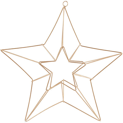 Bola colgante Creativ company, estrella, medidas 34x30 cm, bronce, 1 unidad