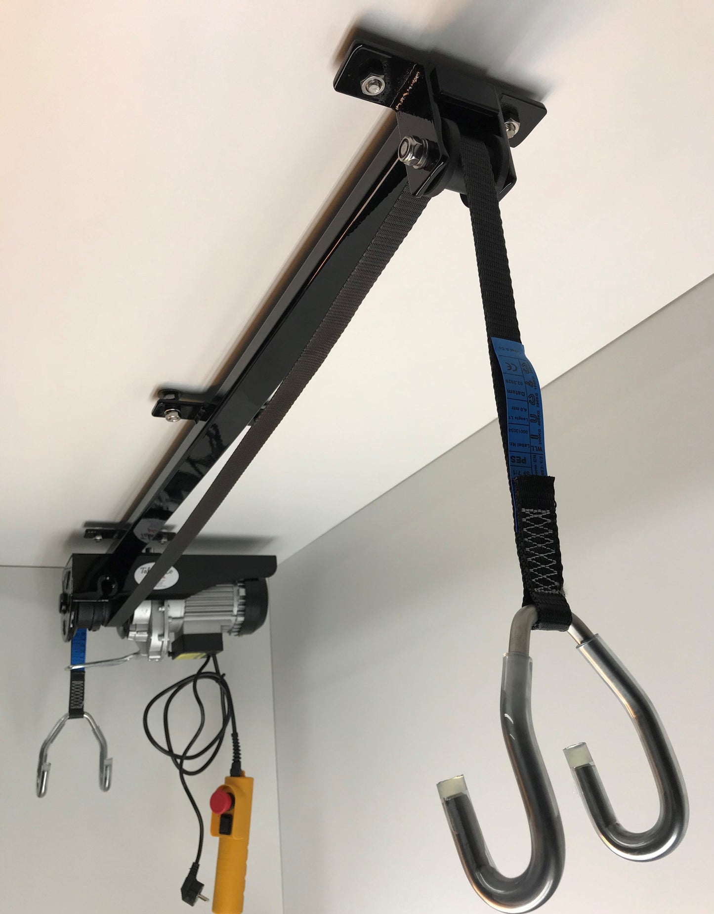 Takel co motor scooter carga bicicleta elevador negro con neumático negro 225kg