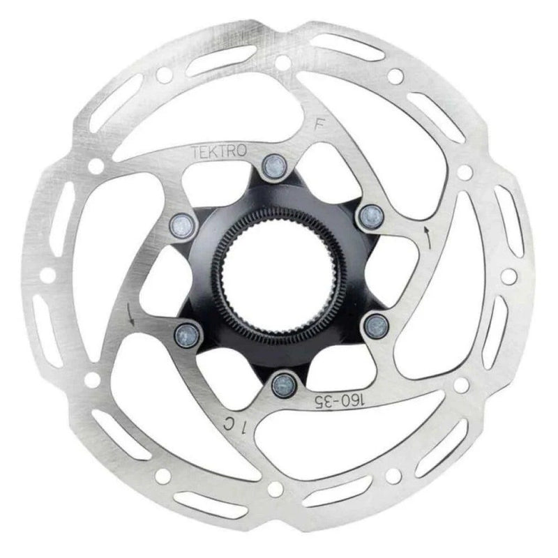 Tektro remschijf 160mm centerlock 1.8mm dikte zilver