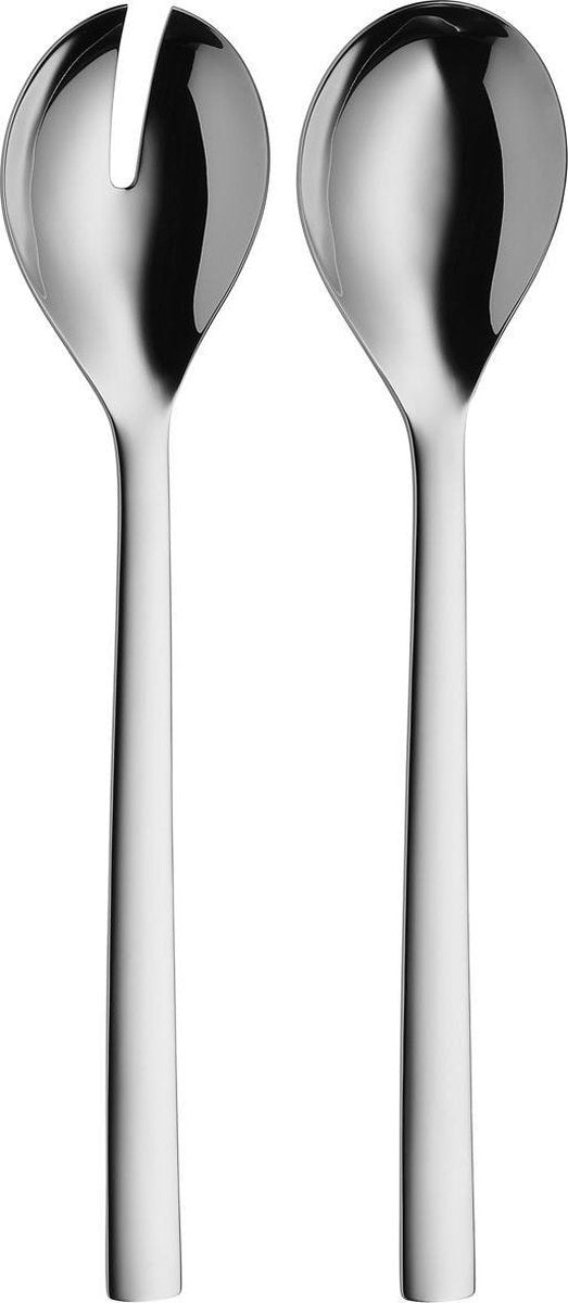Wmf nuova - cubiertos para ensalada - 30 cm - acero inoxidable - diseño elegante - apto para lavavajillas