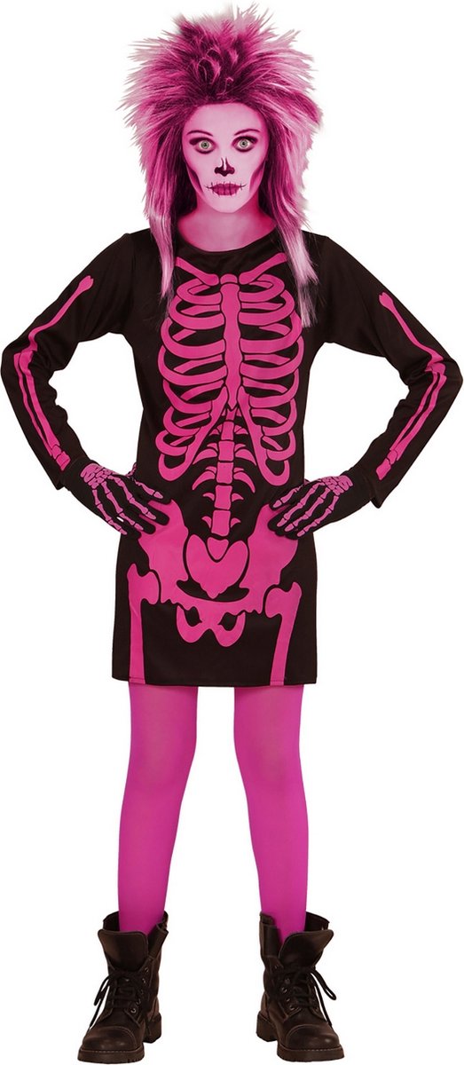 Vestido Widmann esqueleto rosa niño - talla a elegir: talla 140