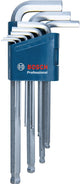 Set di chiavi esagonali Bosch Professional da 9 pezzi. Dimensioni, lunghezza: 21 cm