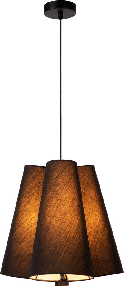 Lucide gregory - lámpara colgante - ø 34,3 cm - 3xe27 - negro