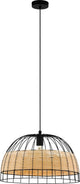 Eglo anwick - hanglamp - e27 - ø 50 cm - zwart rotan