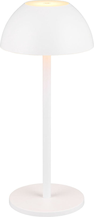 Rl live your light reality ricardo - table lamp - white matt - incl. 1x SMD 1.7 W - 4-step touch - USB connection - lighting up and down - battery power - outdoor lighting - IP54