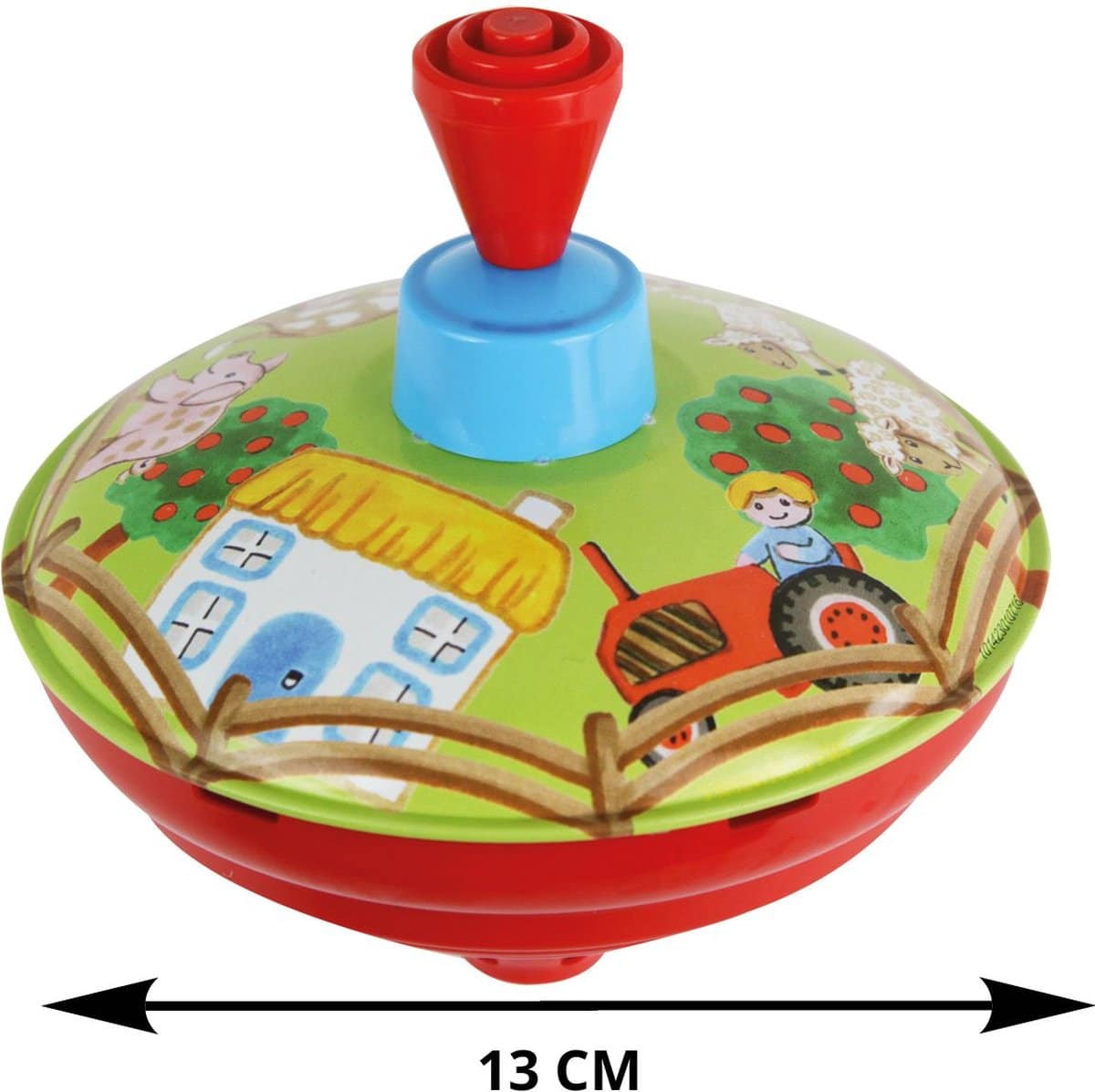 Moodtol realizzato in metallo con stampa di una fattoria di 13 cm di diametro