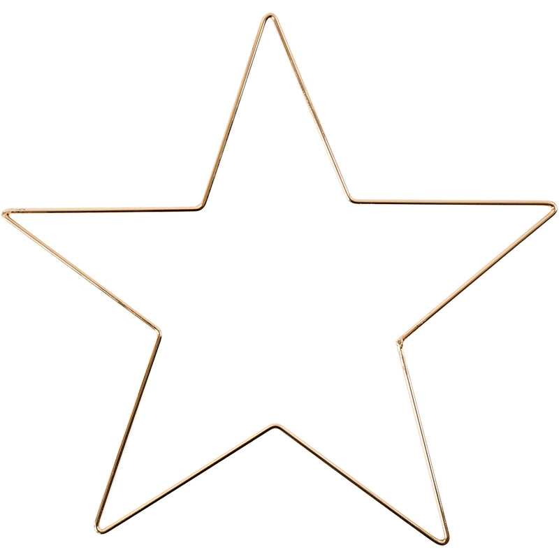 Stella dell'azienda creativa, d 30 cm, spessore 3 mm, oro, 1 pezzo
