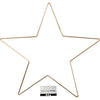 Stella dell'azienda creativa, d 30 cm, spessore 3 mm, oro, 1 pezzo