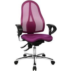 Sedia da ufficio girevole Topstat Sitness 15 viola