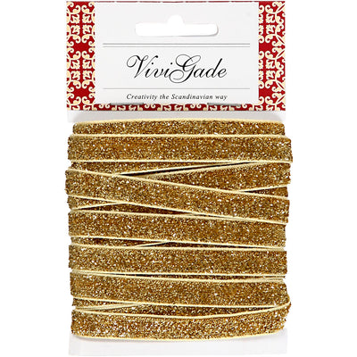 Nastro Vivi gade, l: 10 mm, oro, 5 m 1 rotolo