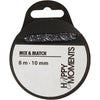 Creative Company Satin Ribbon, B: 10 mm, nero, 8 m 1 rotolo