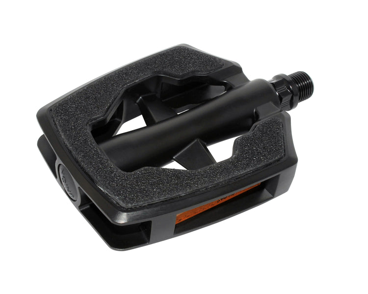 Pedale Cordo antiscivolo sandblock in alluminio nero opaco