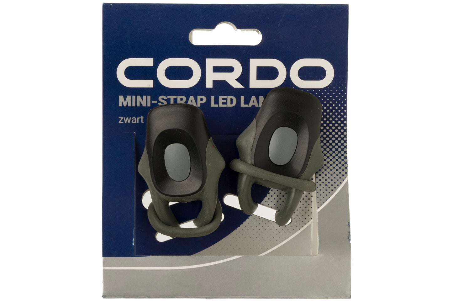 Cordo juego de iluminación para bicicleta mini-correa LED batería negro