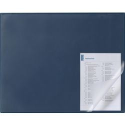 Sottomano da scrivania in resistente speciale PVC blu