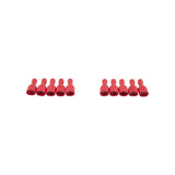 Kabelschoen vrouw geisol. rood 10x - afbeelding 2