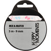 Cinta decorativa Creativ Company, A: 9 mm, rosa, 5 m 1 rollo