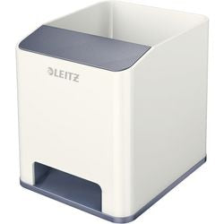 Porta bolígrafos Leitz Wow blanco metálico
