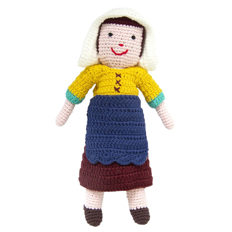 Peluche lechera de ganchillo de Vermeer