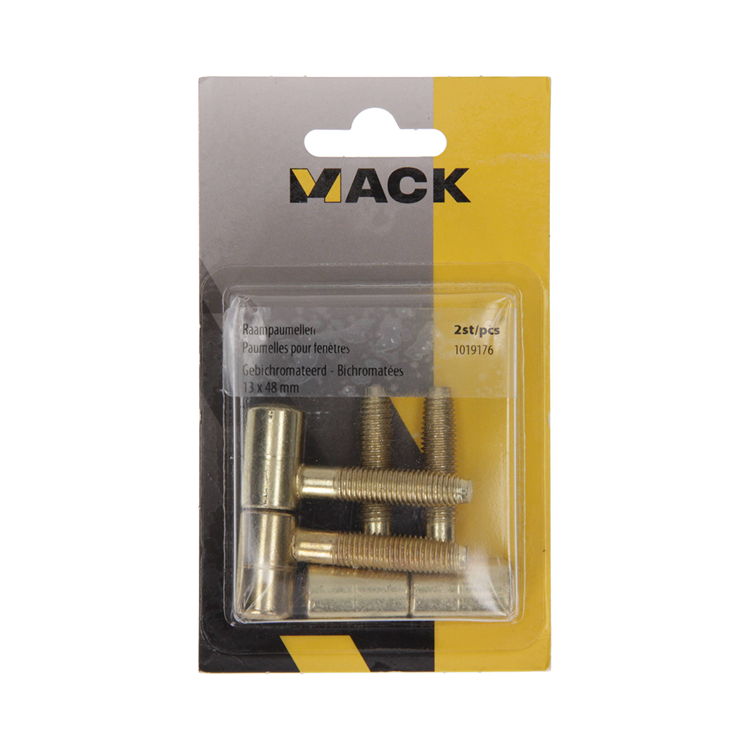 Mack 1019176 - 2 window hinges bichromated 13x48mm | 5 pieces