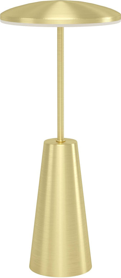 Eglo piccola tafellamp - aanraakdimmer - draadloos - 28 cm - goud - instelbaar wit licht - oplaadbaar - buiten en binnen