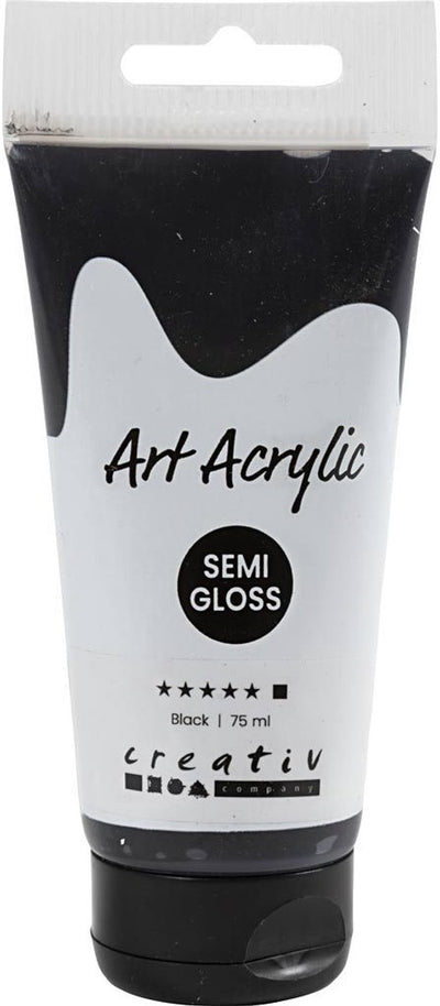 Creativ Company Pigment Art Acrylic Paint Mars Black, 75ml