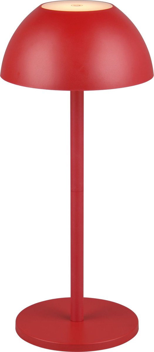 Rl live your light reality ricardo - lampada da tavolo - rossa - incl. 1x SMD 1,7 W - touch a 4 step - connessione USB - illuminazione su e giù - alimentazione a batteria - illuminazione esterna - IP54