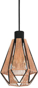 Eglo adwickle hanglamp - e27 - 17 cm - zwart bruin