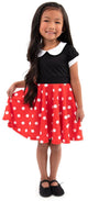 Little adventures - retro polka dot twirl jurk – maat l (110-122)