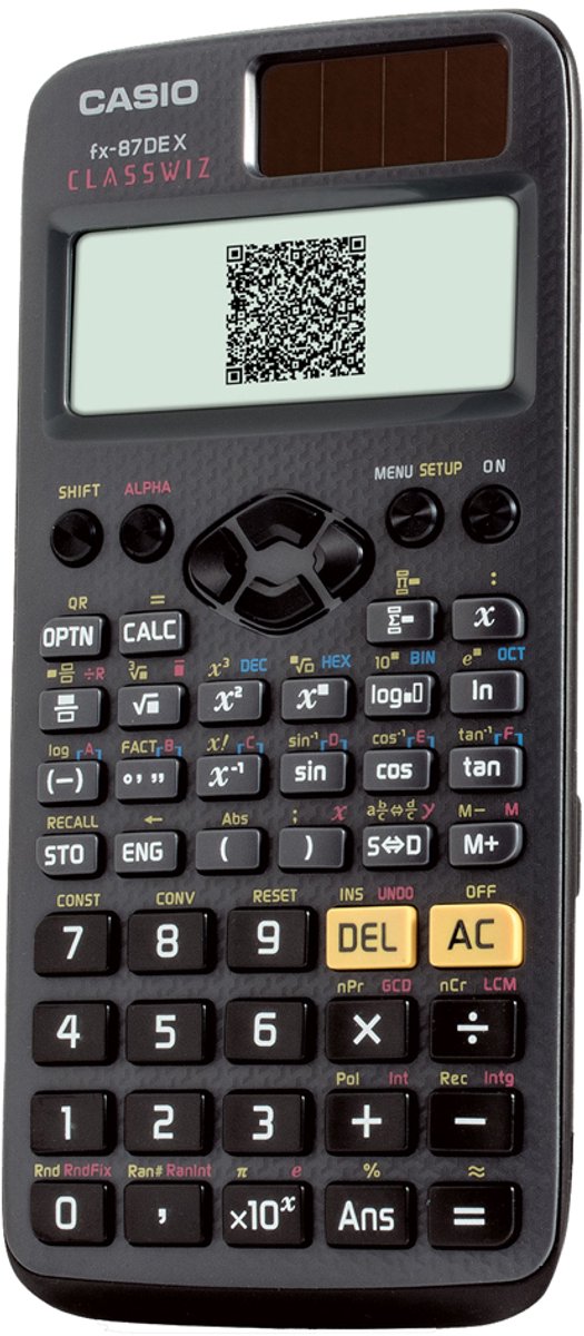 Casio fx-87dex technische rekenmachine zwart aantal displayposities: 16 werkt op zonne-energie, werkt op batterijen (b