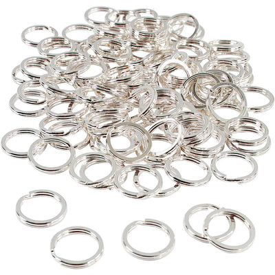 Anillo partido Vivi Gade, d 15 mm, plateado, 100 piezas, 1 caja
