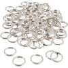 Anello diviso Vivi Gade, d 15 mm, placcato argento, 100 pezzi, 1 scatola