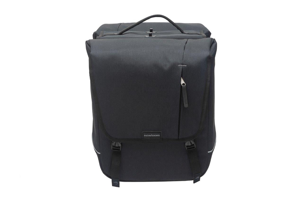New Looxs Nova Double Detachable - Dubbele Fietstas Zwart 35x35x15cm