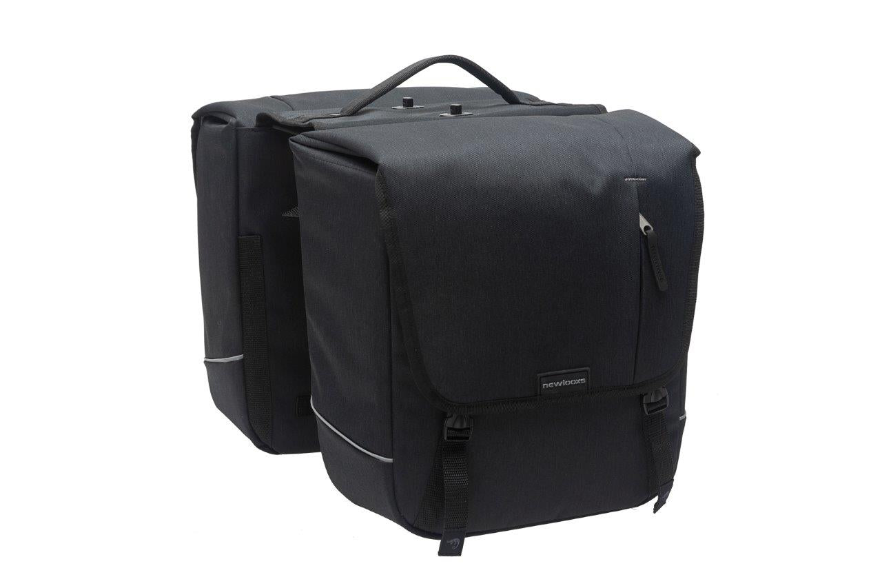 New Looxs Nova Double Detachable - Dubbele Fietstas Zwart 35x35x15cm