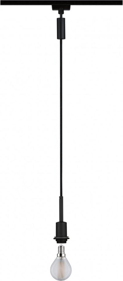 Paulmann 230v rail system lamp urail e14 black (matt)
