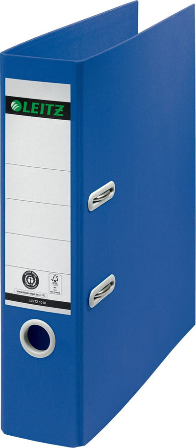 Carpeta de reciclaje Leitz 180° a4 - ancho de lomo 80 mm - cartón 100% reciclado - azul