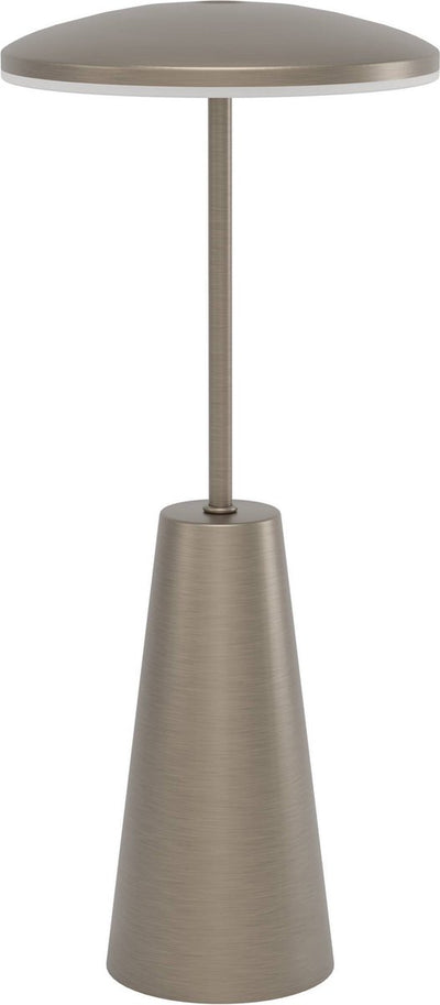 Eglo piccola tafellamp - aanraakdimmer - draadloos - 28 cm - donker brons - instelbaar wit licht - oplaadbaar - buiten en binnen