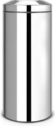 Brabantia prullenbak met vlamdover - 30 liter - brilliant steel