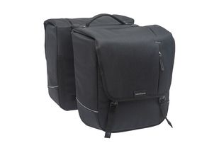 Nova doble - bolsa de bicicleta doble, agua -repelente, negro