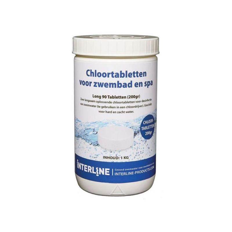 Interline zwembad 200 grams chloortabletten 1 kg