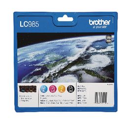 Cartuccia d'inchiostro Brother lc985valbp nero e 3 colori
