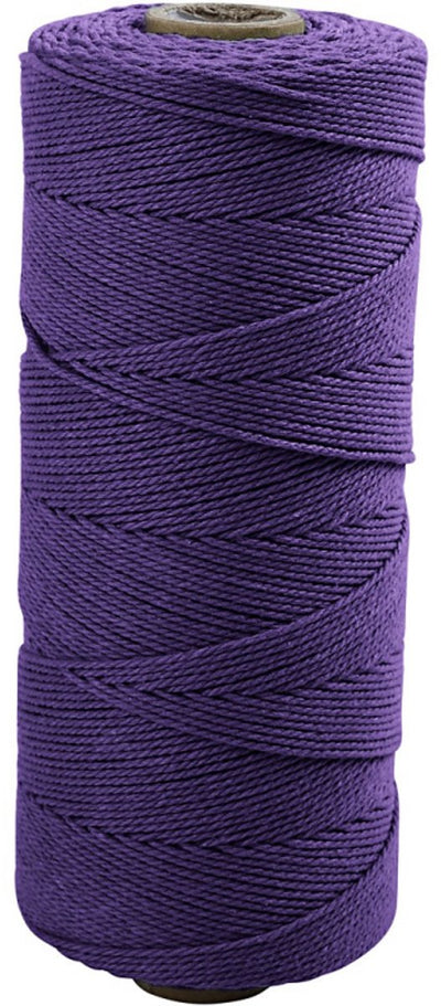 Cordone per macramè Creativ company, l: 315 m, spess. 1 mm, qualità sottile 12 12, viola, 220 gr 1 gomitolo