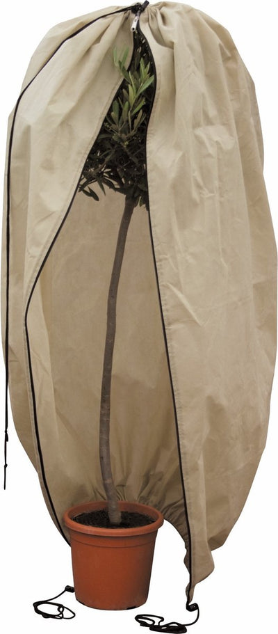 Copertura per piante Eurotrail contro il gelo - copertura protettiva per piante invernali - ø 50 cm - beige - copertura per piante