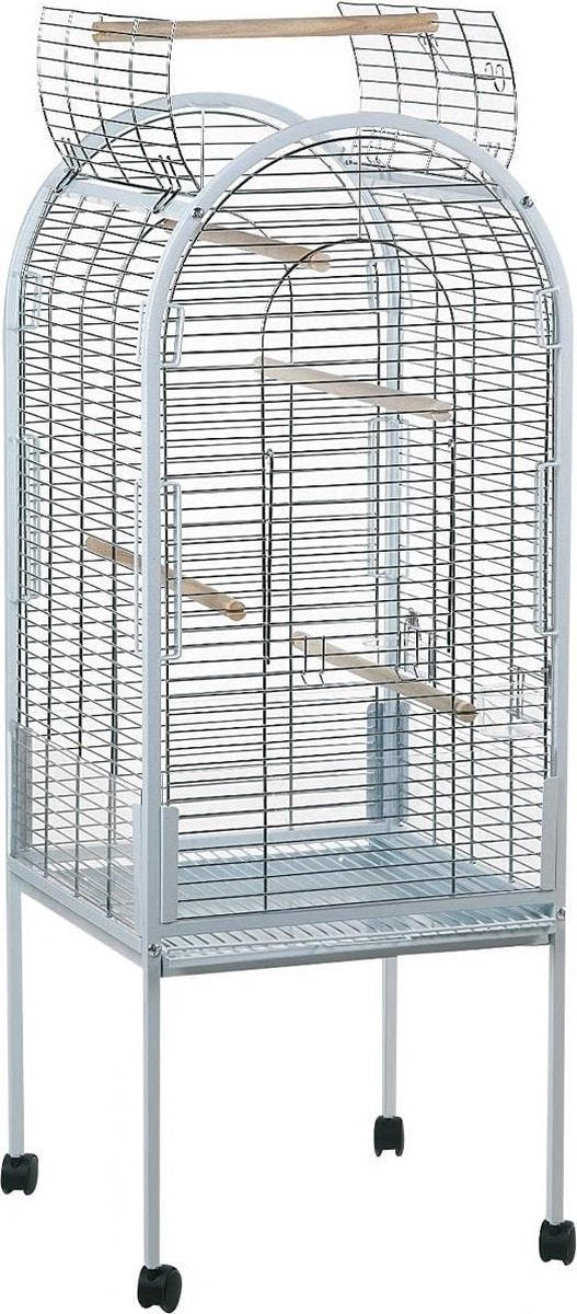 Jaula para loros flamencos coco blanco - blanco - 55 x 55 x 143 cm