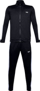 Tuta da ginnastica Under Armour UA Rival Knit Track Suit-BLK da uomo - Nera - Bianca