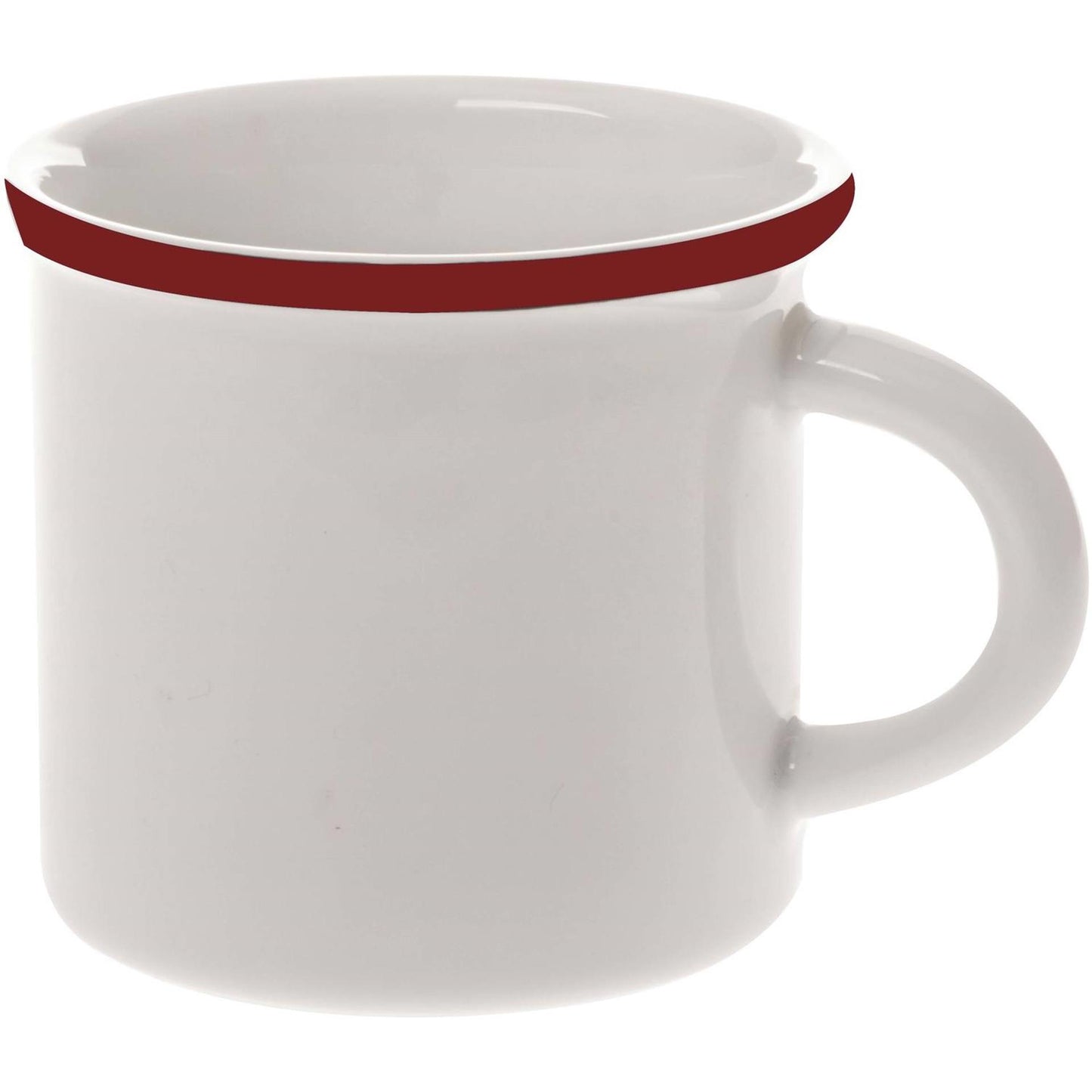 Palmer tazza retrò 30cl bordo rosso 6 pz