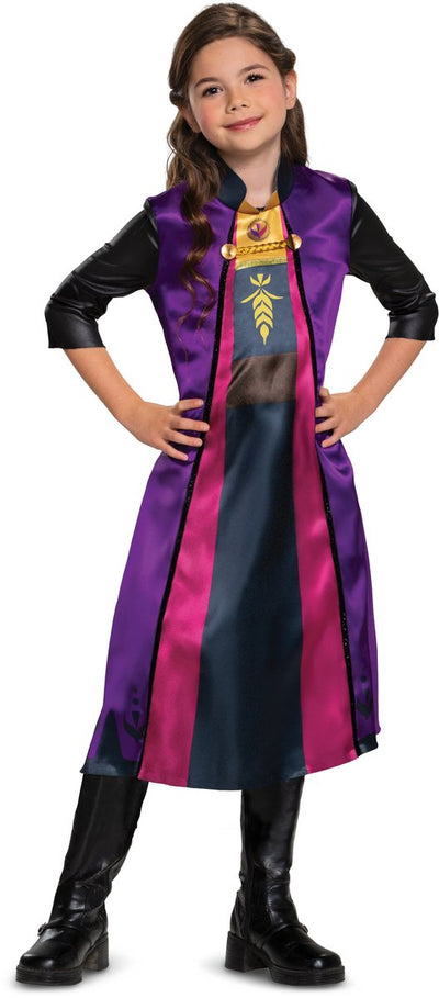 Travestimento Disney - Frozen 2, Anna Travelling Basic Plus, taglia XS (3t-4t anni)