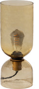 Woood gigi tafellamp gehamerd glas 38xø15 cm - naturel