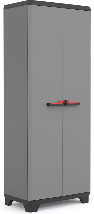 Keter stilo high cabinet - 3 shelves - 68x39x173 cm - dark gray black