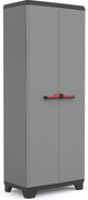 Keter stilo hoge kast - 3 planken - 68x39x173 cm - donkergrijs zwart