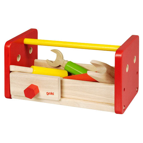 Goki Wooden Work Bench e Toolbox 2in1